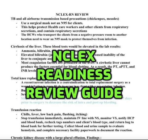 Pass NCLEX-RN in 75 questions NCLEX Readiness Review Guide