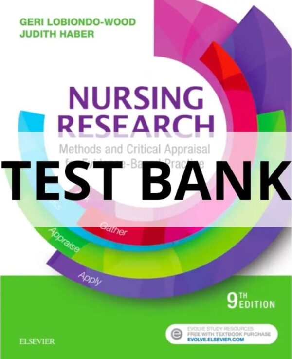 Test Bank For Nursing Research Methods and Critical Appraisal for Evidence-Based Practice 9th Edition Geri LoBiondo-Wood