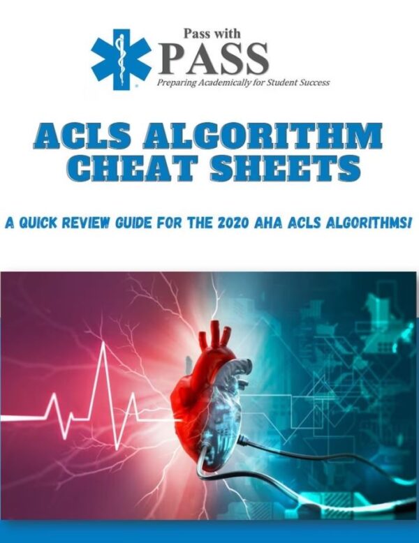 ACLS Algorithm Cheat Sheets (Based on AHA 2020 ACLS Updates/Algorithms)