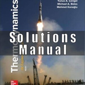 Solution Manual for Thermodynamics An Engineering Approach, 9th Edition, Yunus Cengel, Michael Boles V2