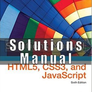 Solutions Manual For New Perspectives on HTML5 CSS3 JavaScript 6th Edition Carey