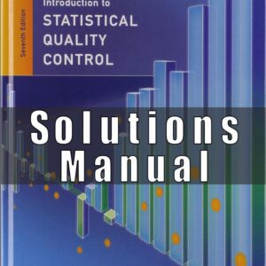 Solutions Manual For Statistical Quality Control 7th Edition Montgomery